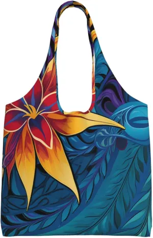 Canvas Tote Bag for Women Purse Tropical leaves pattern for tribal design Handbags Totes Crossbody Shoulder Shopping Bag