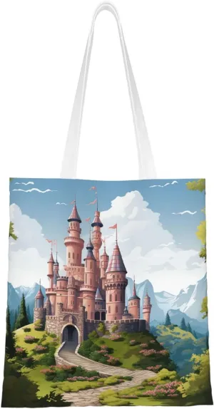 Canvas Tote Bag For Women Reusable Shopping Bag Casual Colorful Tiki Mask Pattern Shoulder Bag Handbag For Travel