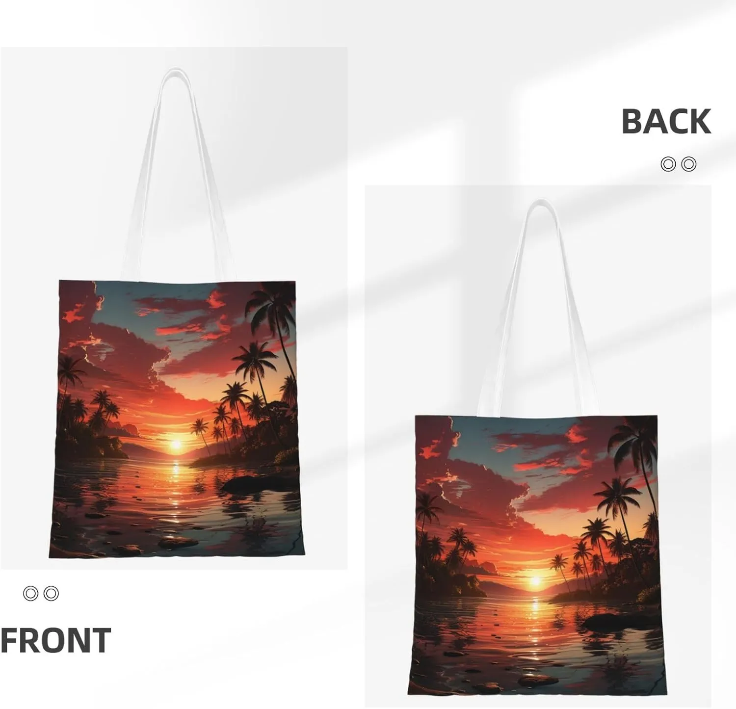 Canvas Tote Bag For Women Reusable Shopping Bag Casual Two Butterflies And Mushrooms Shoulder Bag Handbag For Travel