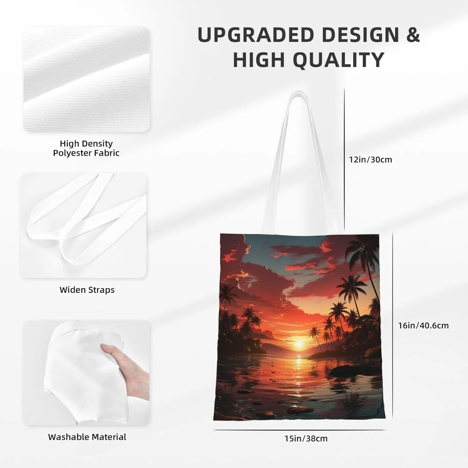 Canvas Tote Bag For Women Reusable Shopping Bag Casual Two Butterflies And Mushrooms Shoulder Bag Handbag For Travel