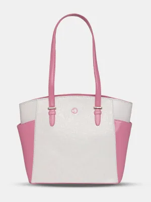 Caprese Aurora Medium Pink Tote Bag