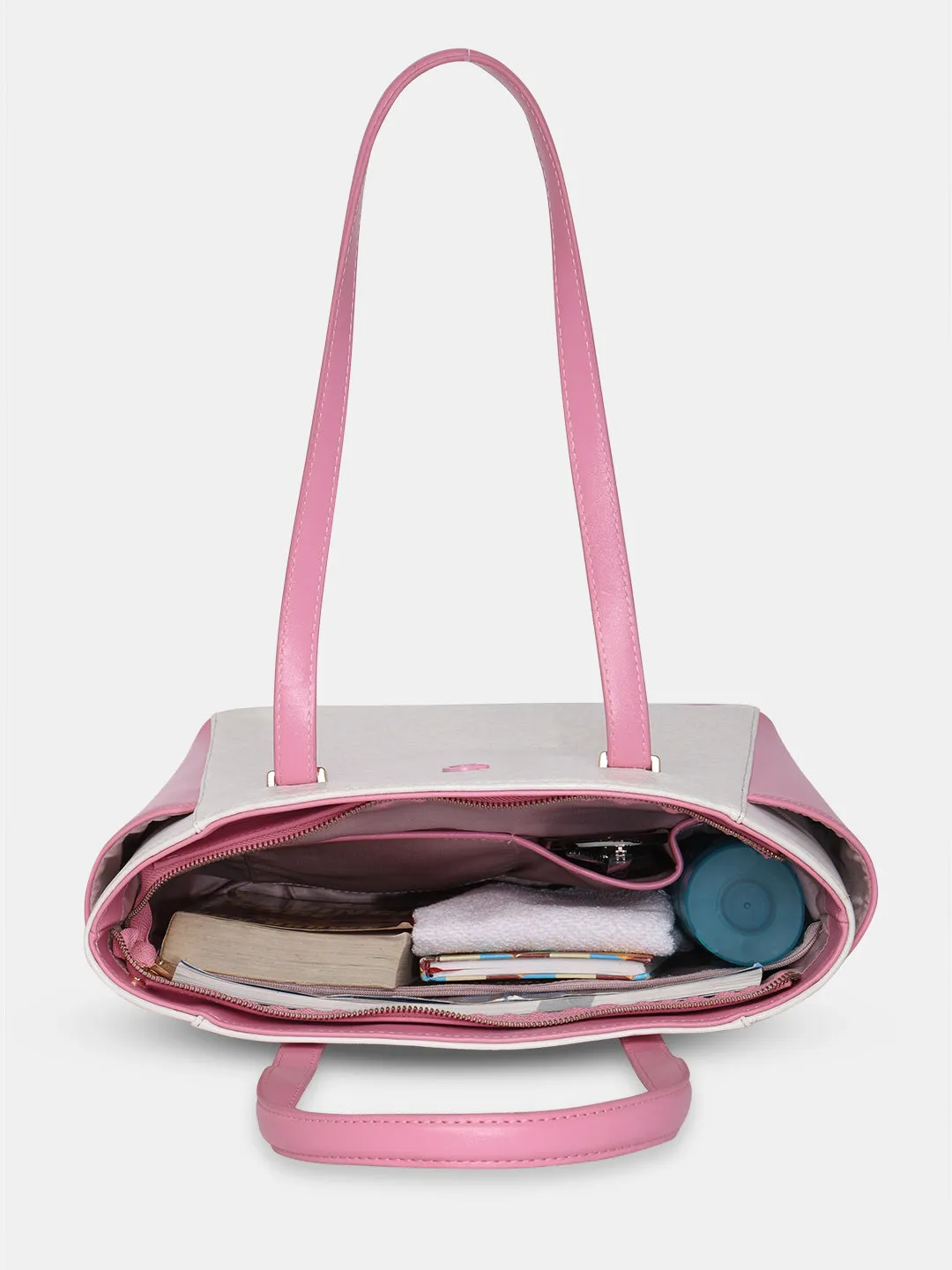Caprese Aurora Medium Pink Tote Bag