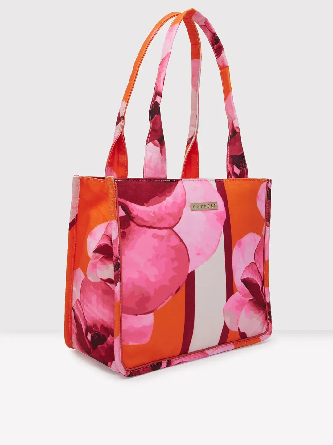 Caprese Ivy Large Orange Tote Bag