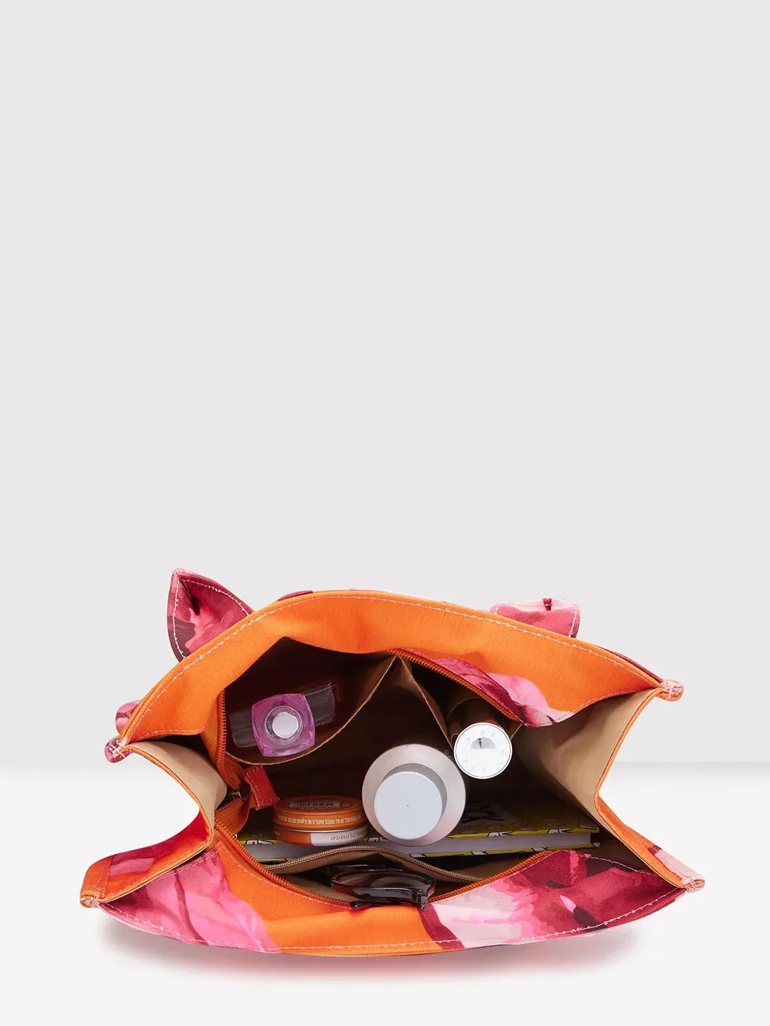 Caprese Ivy Large Orange Tote Bag