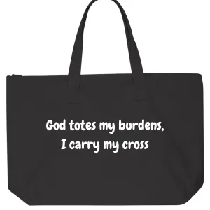 Carry My Cross Tote Bag
