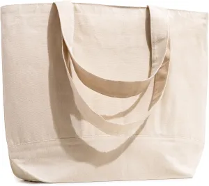 Carrywell (Not Made in China Canvas Tote Bags In Bulk, Reusable Shopping Bags, Organic Cotton Cloth