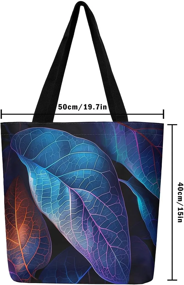 Castle Fairy Women's Canvas Tote Bag for Beach Travel Shopping