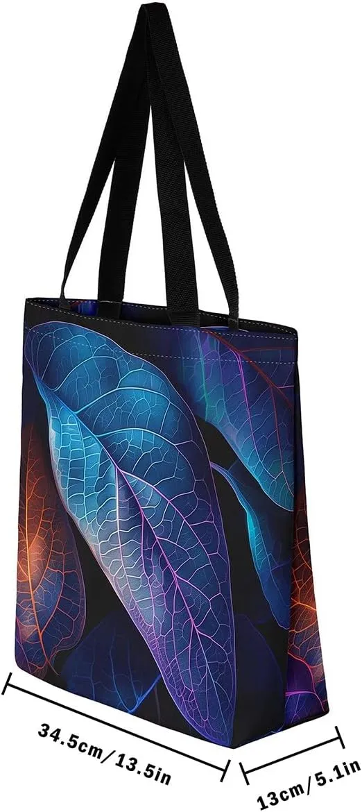Castle Fairy Women's Canvas Tote Bag for Beach Travel Shopping