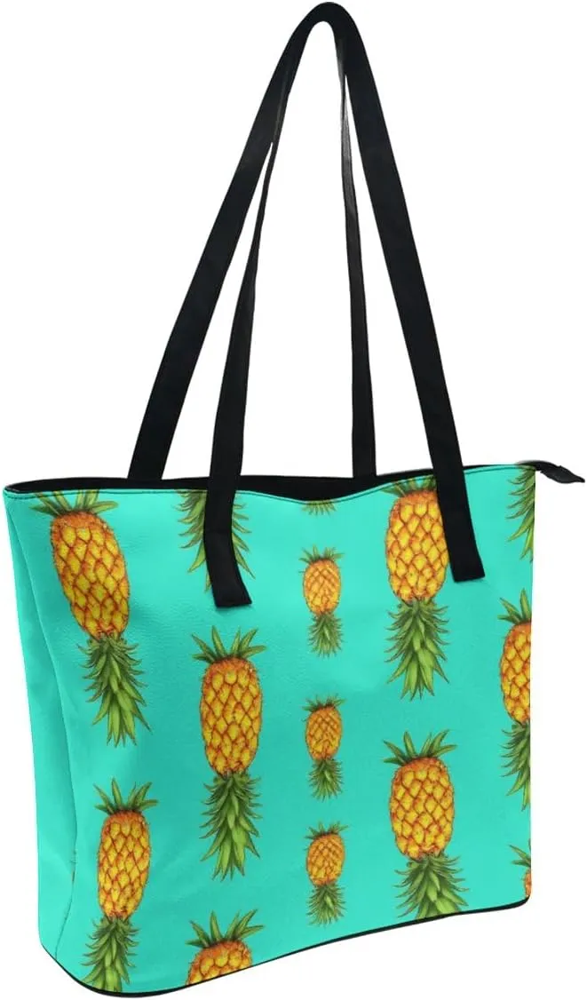 Casual Unsiex Tote Bag, Men and Women Lightweight Handbag with Compartment for Business, Travel