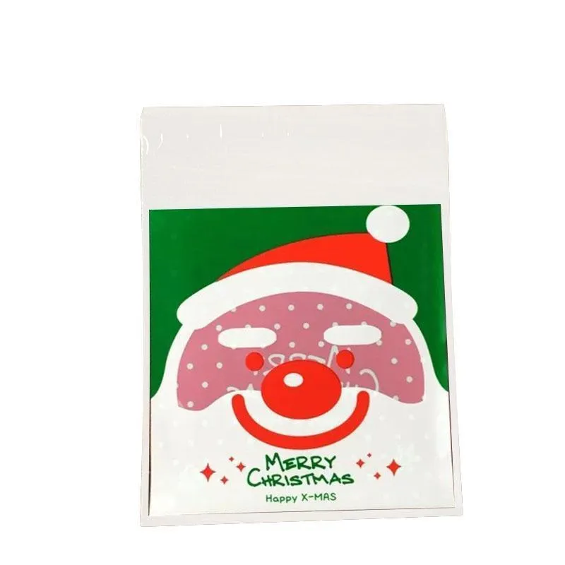 Christmas Cellophane Bags 100PCS 11Styles Plastic Clear