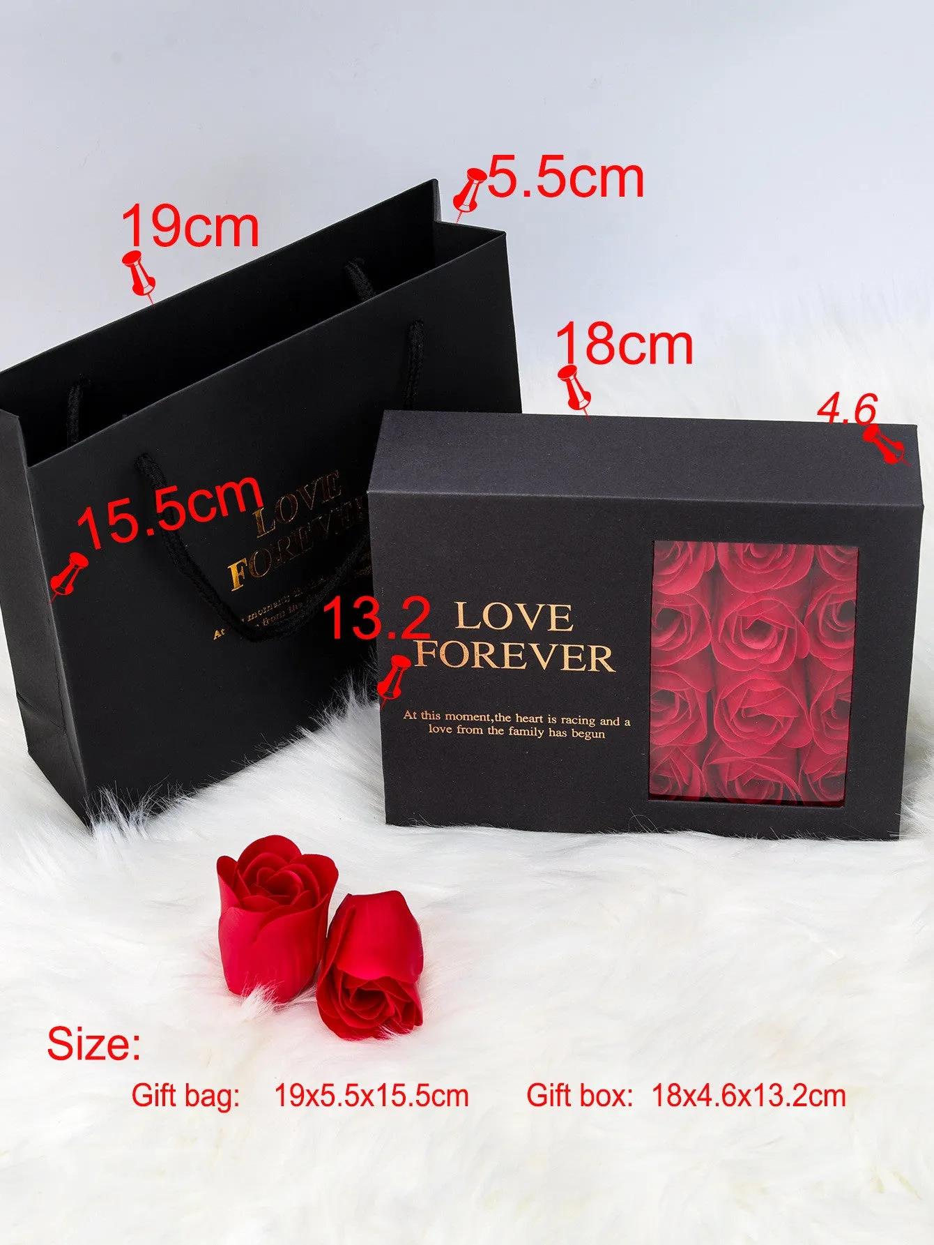 Christmas Valentine's Day 12 roses gift box (with necklace)AE4069