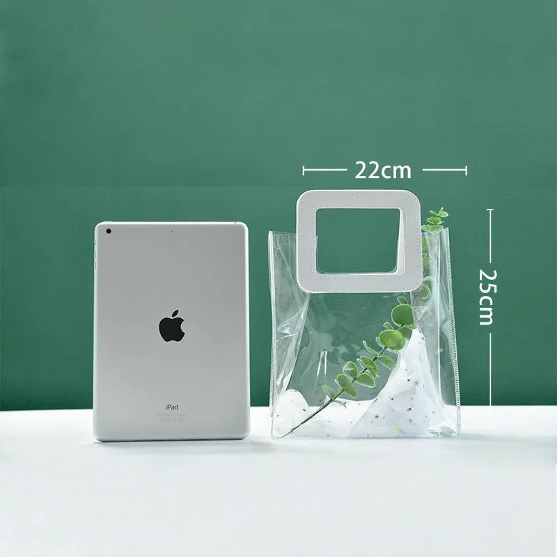 Clear PVC Handbags 10PCS S/M/L PVC