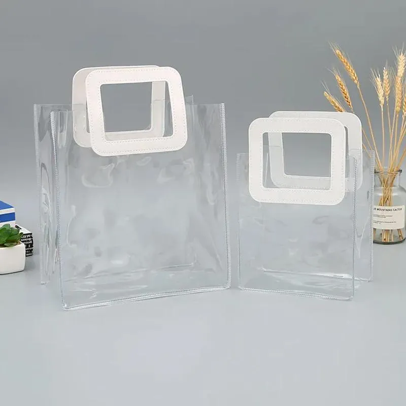 Clear PVC Handbags 10PCS S/M/L PVC