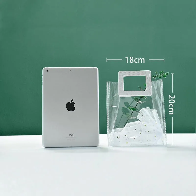 Clear PVC Handbags 10PCS S/M/L PVC