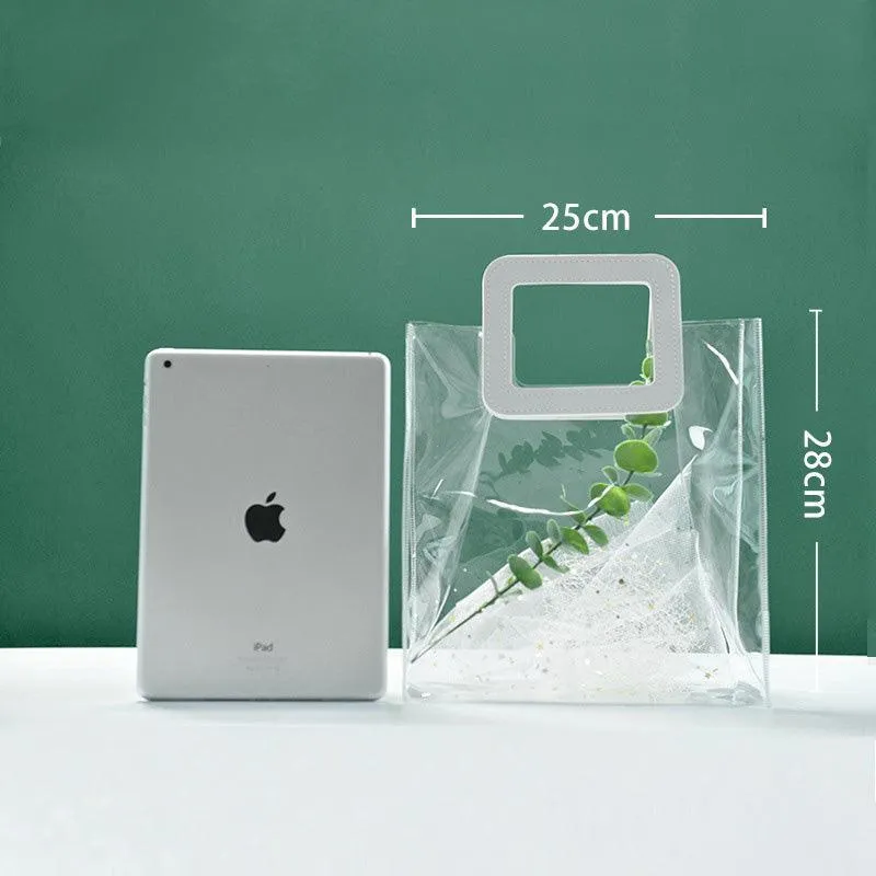 Clear PVC Handbags 10PCS S/M/L PVC