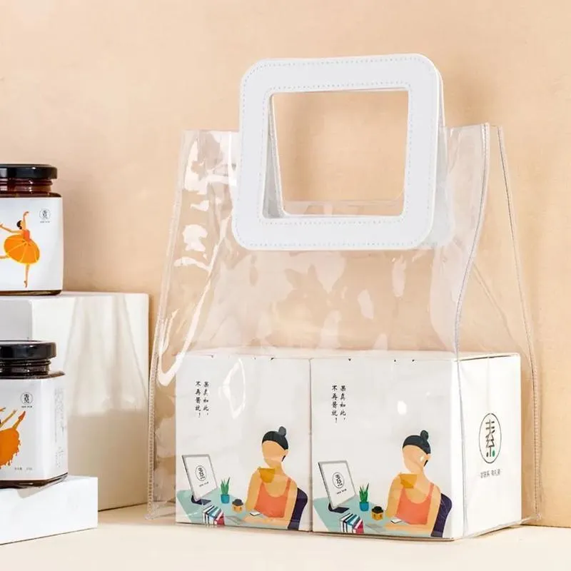 Clear PVC Handbags 10PCS S/M/L PVC
