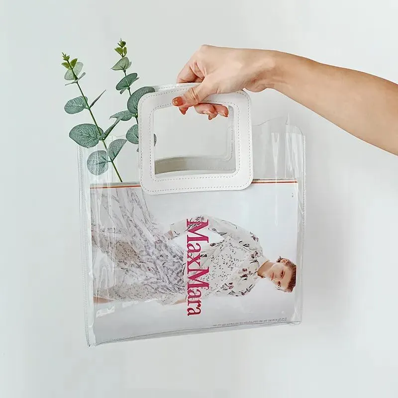 Clear PVC Handbags 10PCS S/M/L PVC
