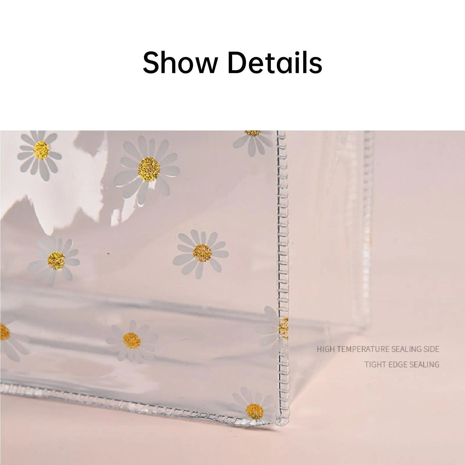 Clear PVC Tote Bags 10PCS