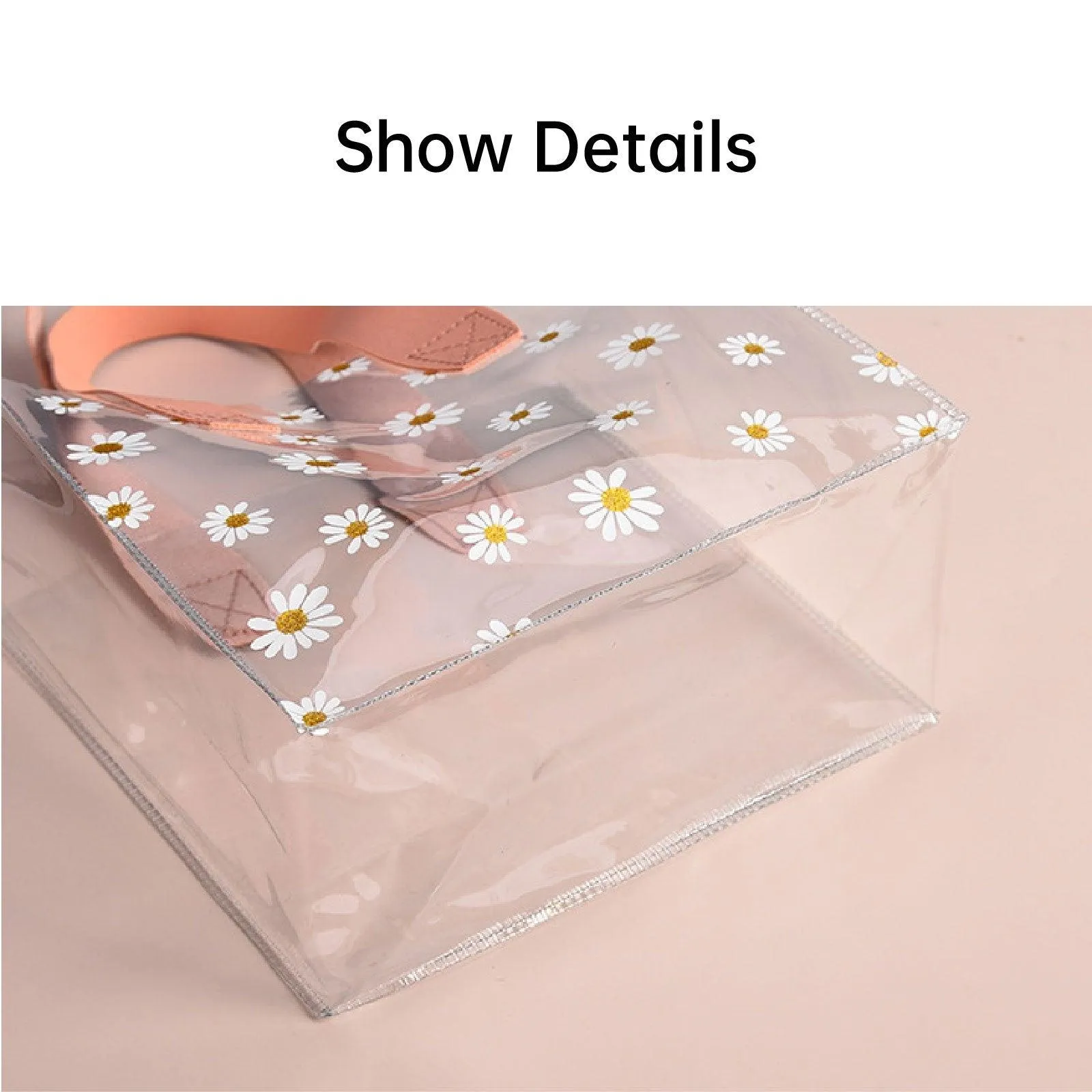Clear PVC Tote Bags 10PCS
