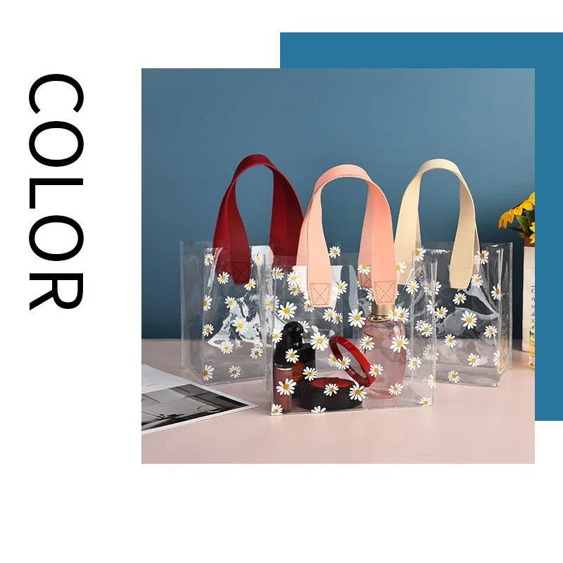 Clear PVC Tote Bags 10PCS