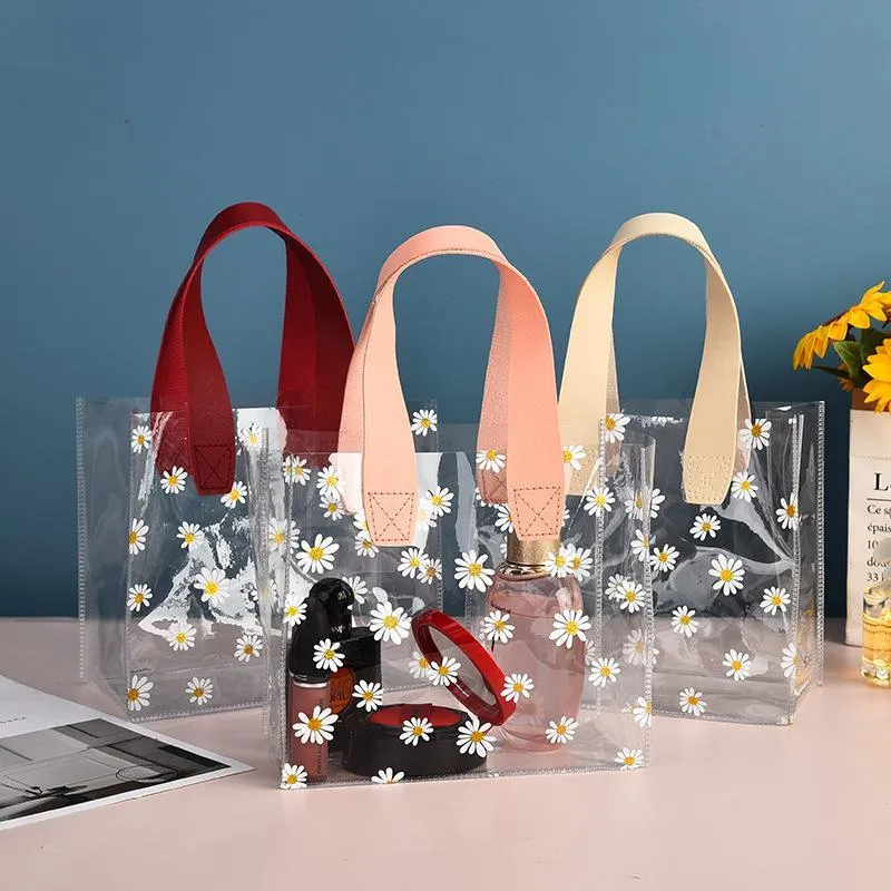 Clear PVC Tote Bags 10PCS