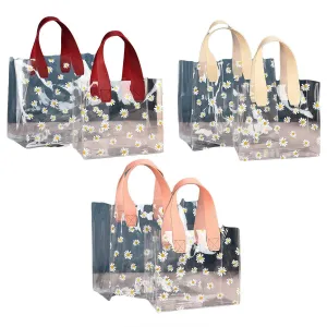 Clear PVC Tote Bags 10PCS