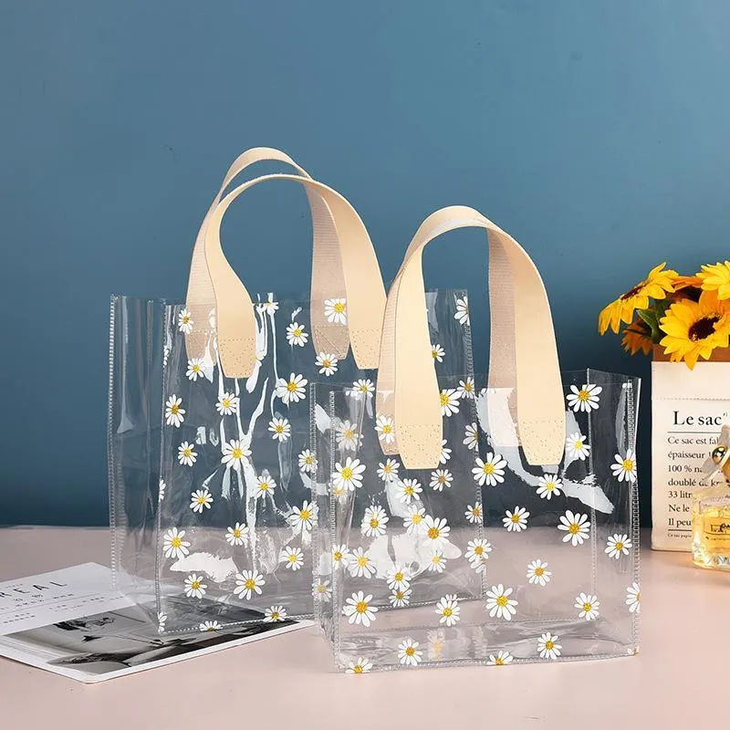 Clear PVC Tote Bags 10PCS