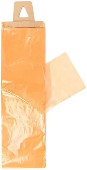 ClearBags LDPE Newspaper Bags, 6x19, Orange, 1000 Pack, Plastic Poly Bags for Newspapers, Packaging Sleeves for Flyers Catalogs, Perforated Tear Off, Protect Against Weather Bugs, .8 Mil, NPBO2B