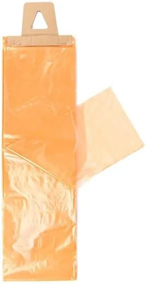ClearBags LDPE Newspaper Bags, 6x19, Orange, 1000 Pack, Plastic Poly Bags for Newspapers, Packaging Sleeves for Flyers Catalogs, Perforated Tear Off, Protect Against Weather Bugs, .8 Mil, NPBO2B