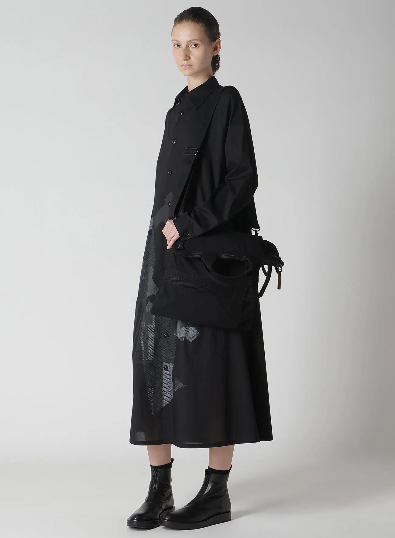 C/NY GABARDINE MILITARY 2-WAY TOTE BAG