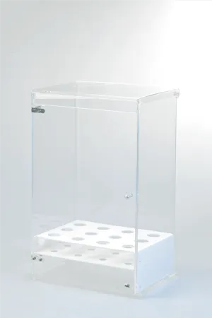 Cone Holder – 12 rows with door – Transparent with Frosted Base