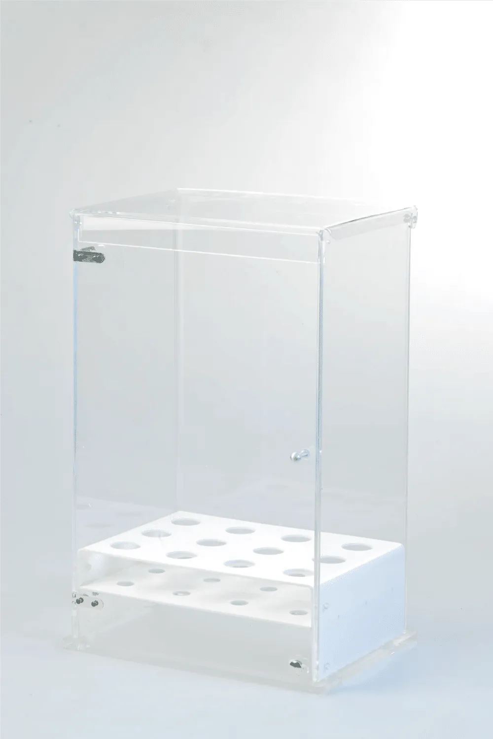 Cone Holder – 12 rows with door – Transparent with Frosted Base