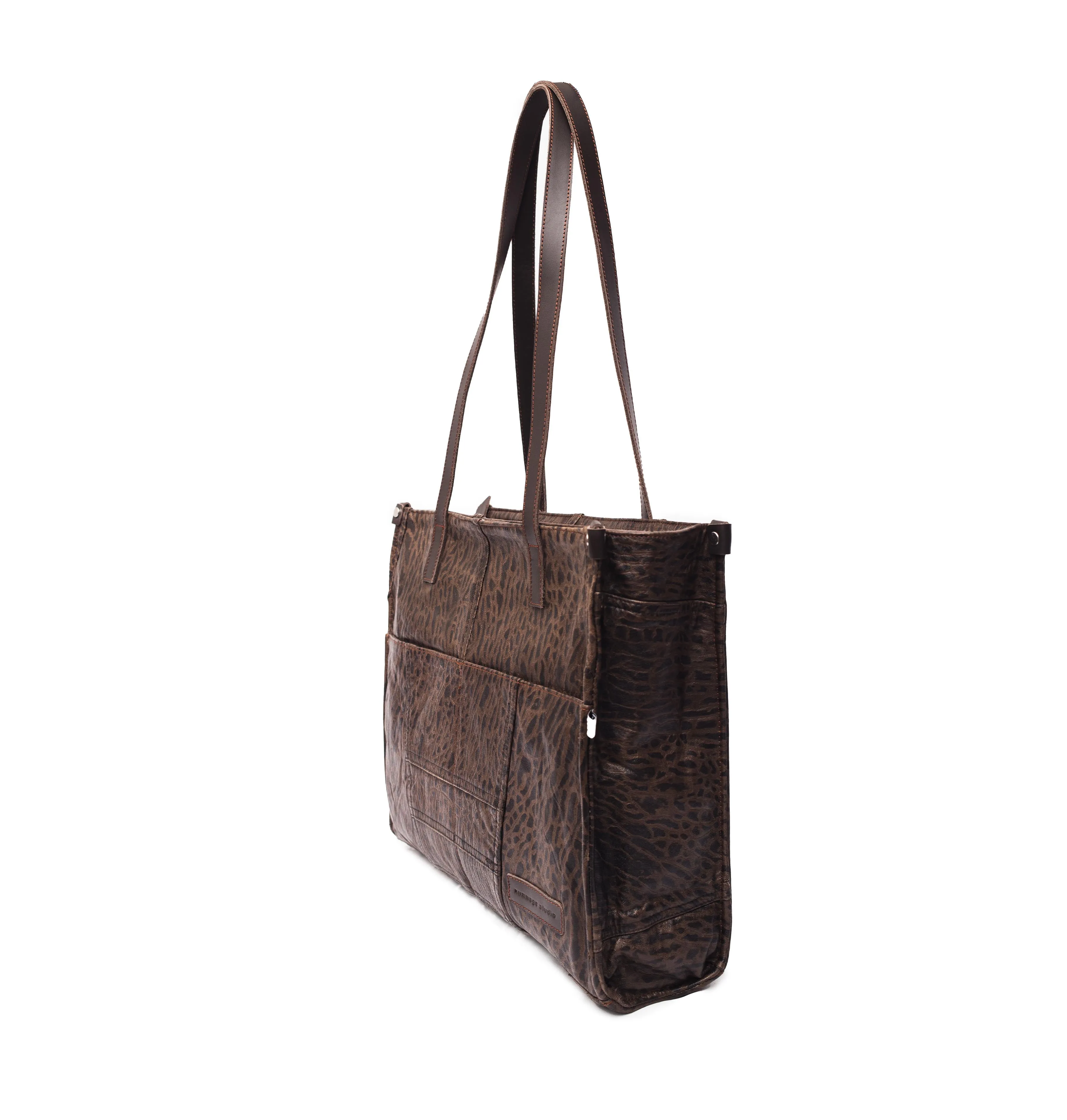 Craquelure Chocolate Office Tote