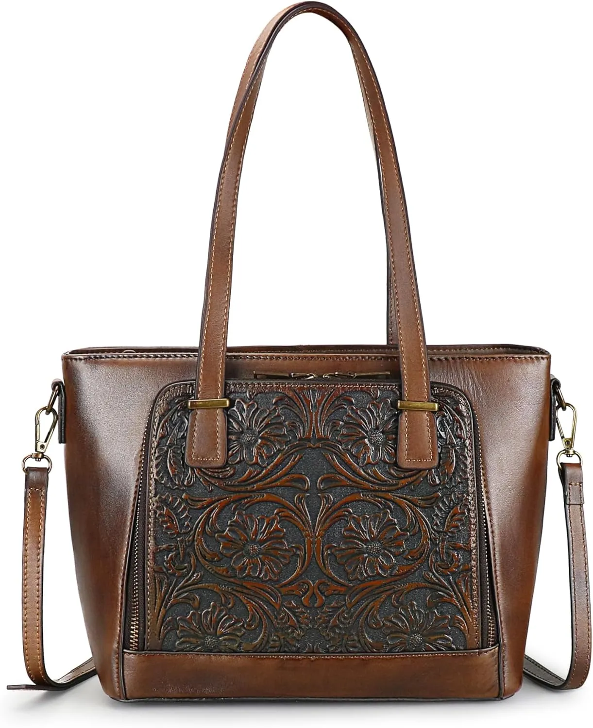 Crossbody Bag for Women Leather Shoulder Bag Top Handle Tote Purses Vintage Satchels Handbag Retro