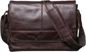 Crossbody Retro Crazy Horse Leather Messenger For Men Shoulder Genuine Leather Purse Totes