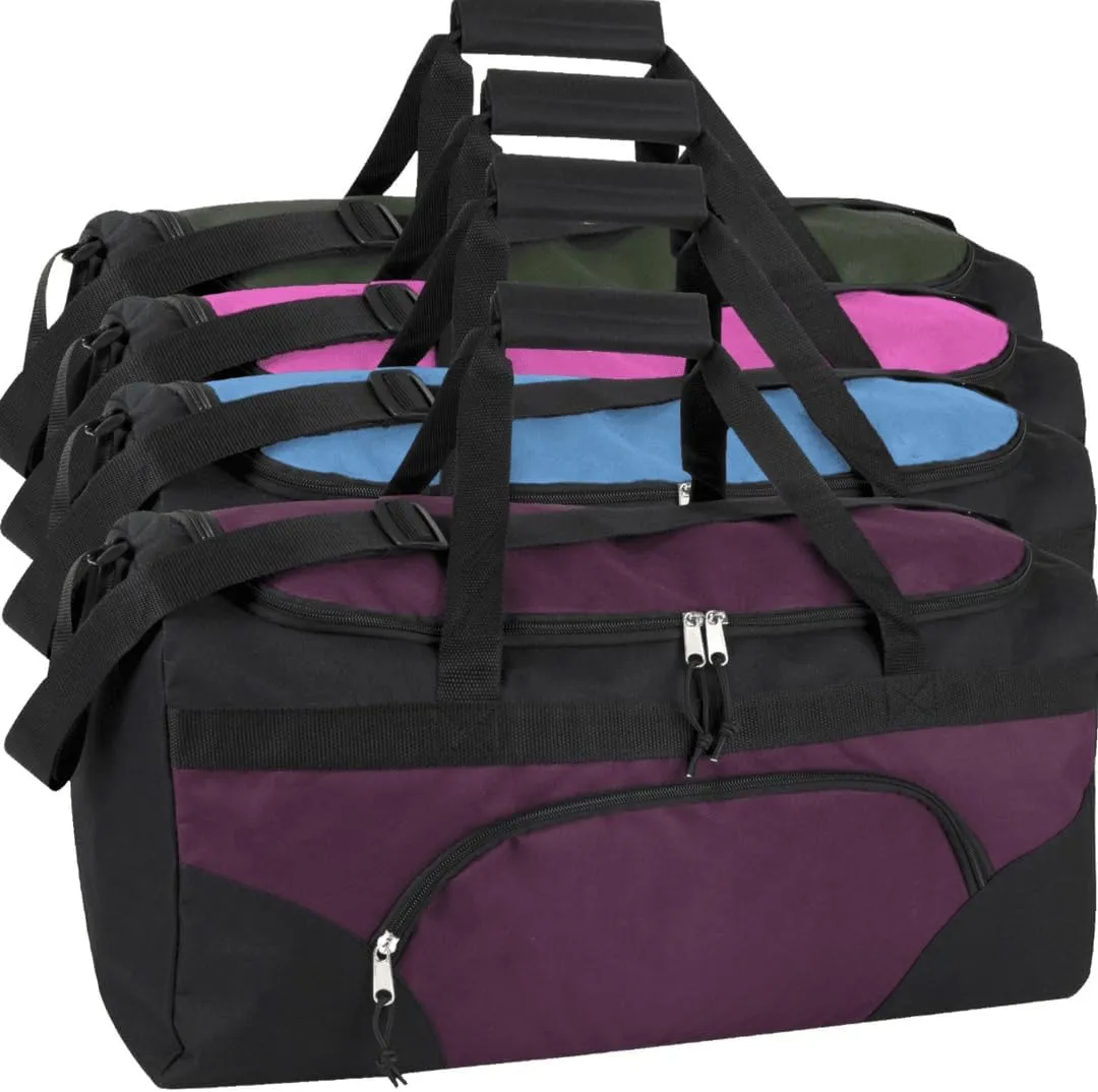 Custom 22 Inch Duffel Bag - Personalize with Text/Logo - Duffle Bag for Travel/Men - Large Duffel Bags - Ideal for Men, Travel (Pink)