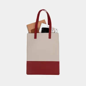 Custom Leather 2-Tone Tote Bag