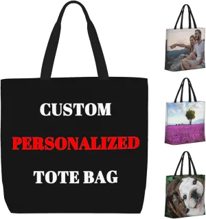 Custom Tote Bags Add Your Design For Business, Work, Travel, Shopping, Women, Mom, Teachers