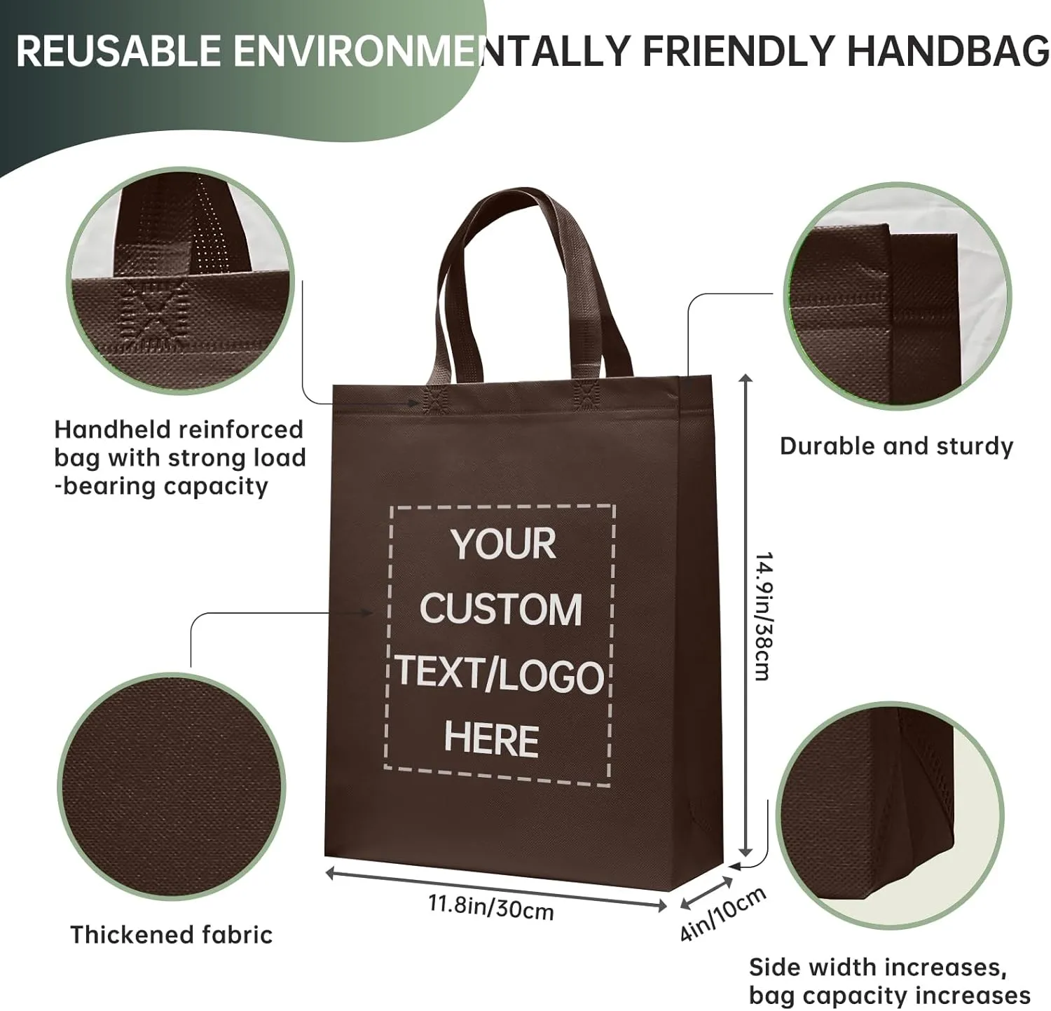 Customizable Tote Bags-100 Ideal for Sales,Business Activities,shopping,Parties,store,advertisement