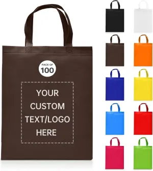 Customizable Tote Bags-100 Ideal for Sales,Business Activities,shopping,Parties,store,advertisement