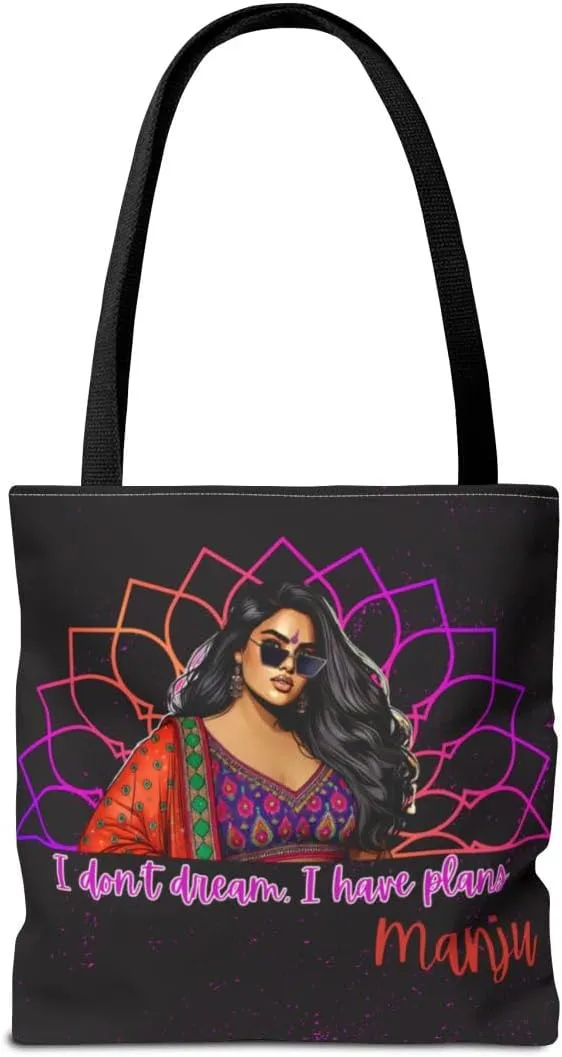 Customizable Tote Bags for Women-Bollywood Lover Tote Bags-Custom Name or Text Print Chai Lover Gift Totes