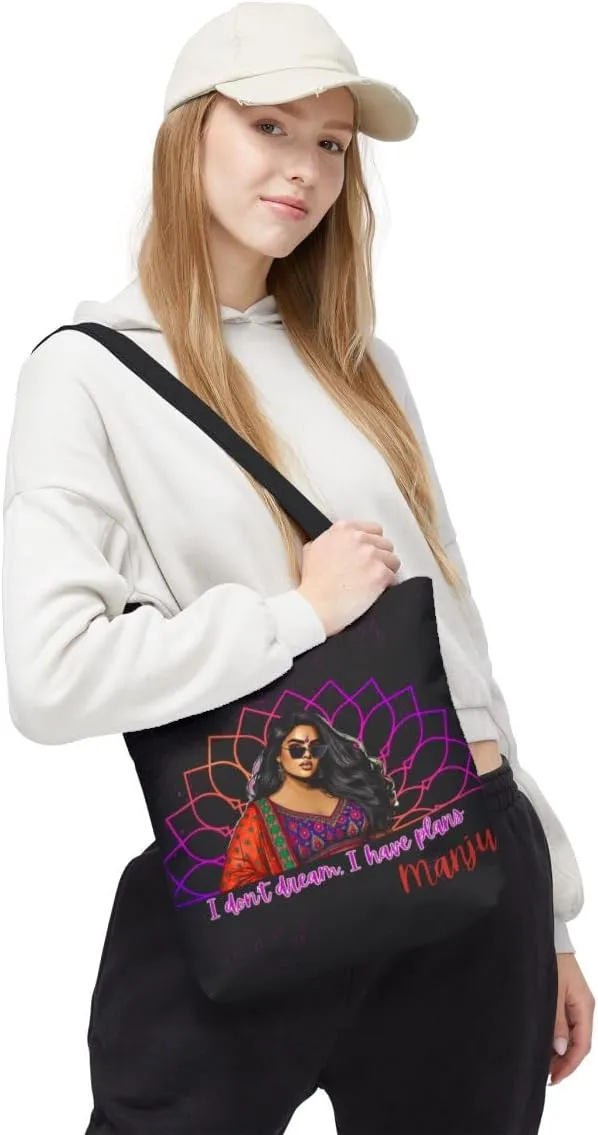 Customizable Tote Bags for Women-Bollywood Lover Tote Bags-Custom Name or Text Print Chai Lover Gift Totes