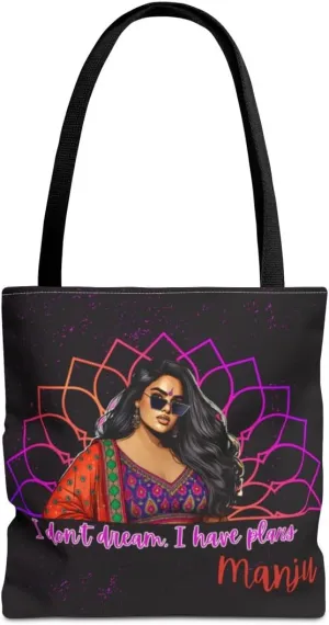 Customizable Tote Bags for Women-Bollywood Lover Tote Bags-Custom Name or Text Print Chai Lover Gift Totes