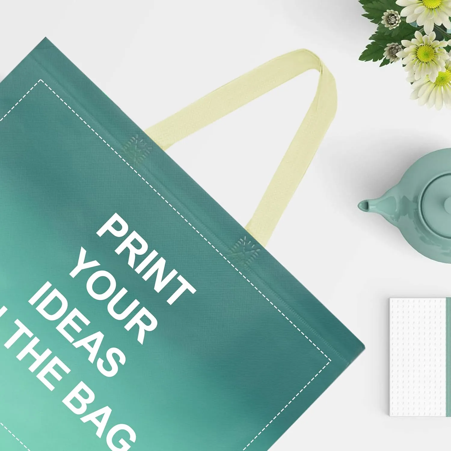 Customized Tote Bag - Custom Shopping Bags with Logo & Reusable Grocery Bags Bulk-Print On Both Sides