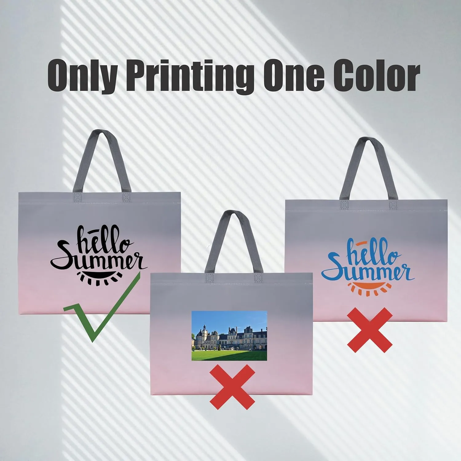 Customized Tote Bag - Custom Shopping Bags with Logo & Reusable Grocery Bags Bulk-Print On Both Sides