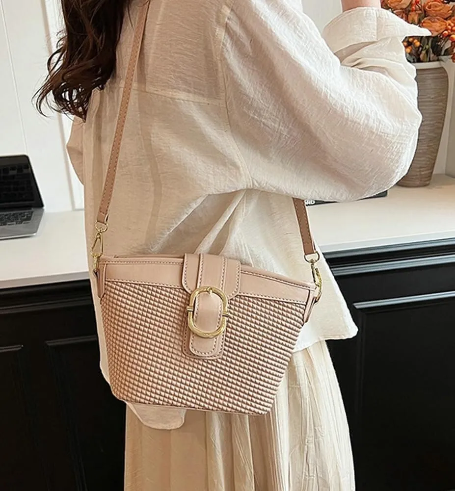 Cute 2025 Designer PU Leather Shoulder Crossbody Handbag for Womens Small Totes Satchel Clutch