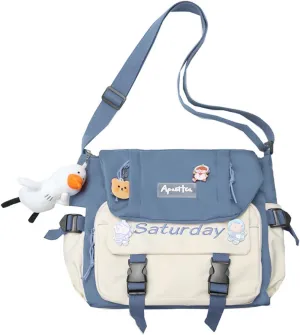 Cute Messenger Bag, Crossbody Bags for Women Kawaii Messenger Bags Purses