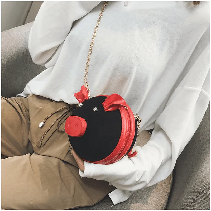 Cute Pig Mini Shoulder Bags