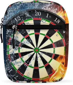Dart Board Target Water Fire Mini Crossbody Bag Shoulder Bag Small Messenger Bag Unisex