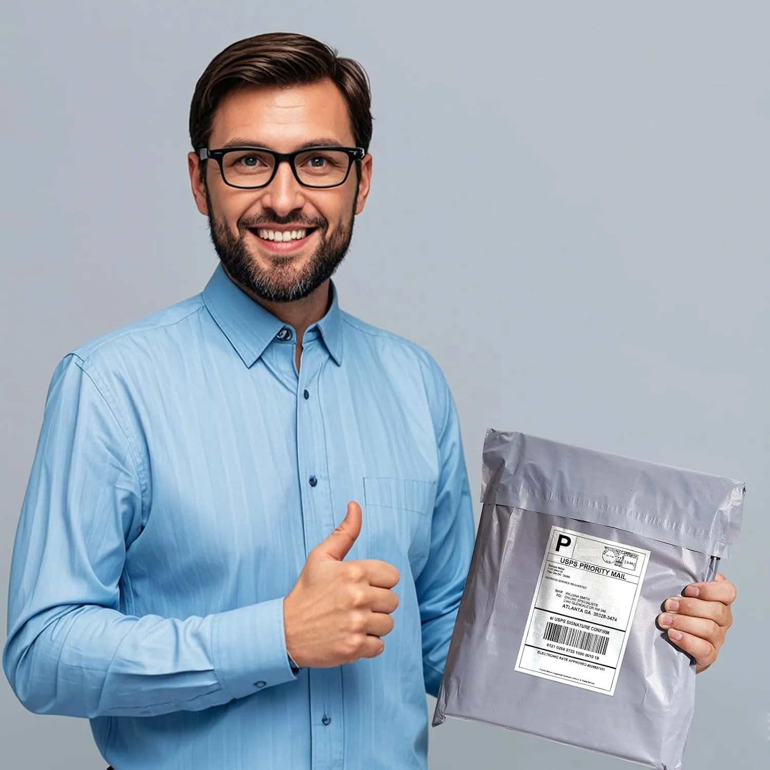 Dasen 500pc Poly Mailers 10x13 Inches,Shipping Envelopes Self Seal Mailers Bags Waterproof and Tear-Proof Packaging Bags, Shipping Bags for Clothing